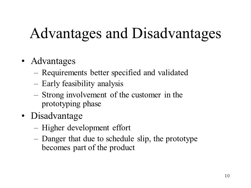 Disadvantages of due process